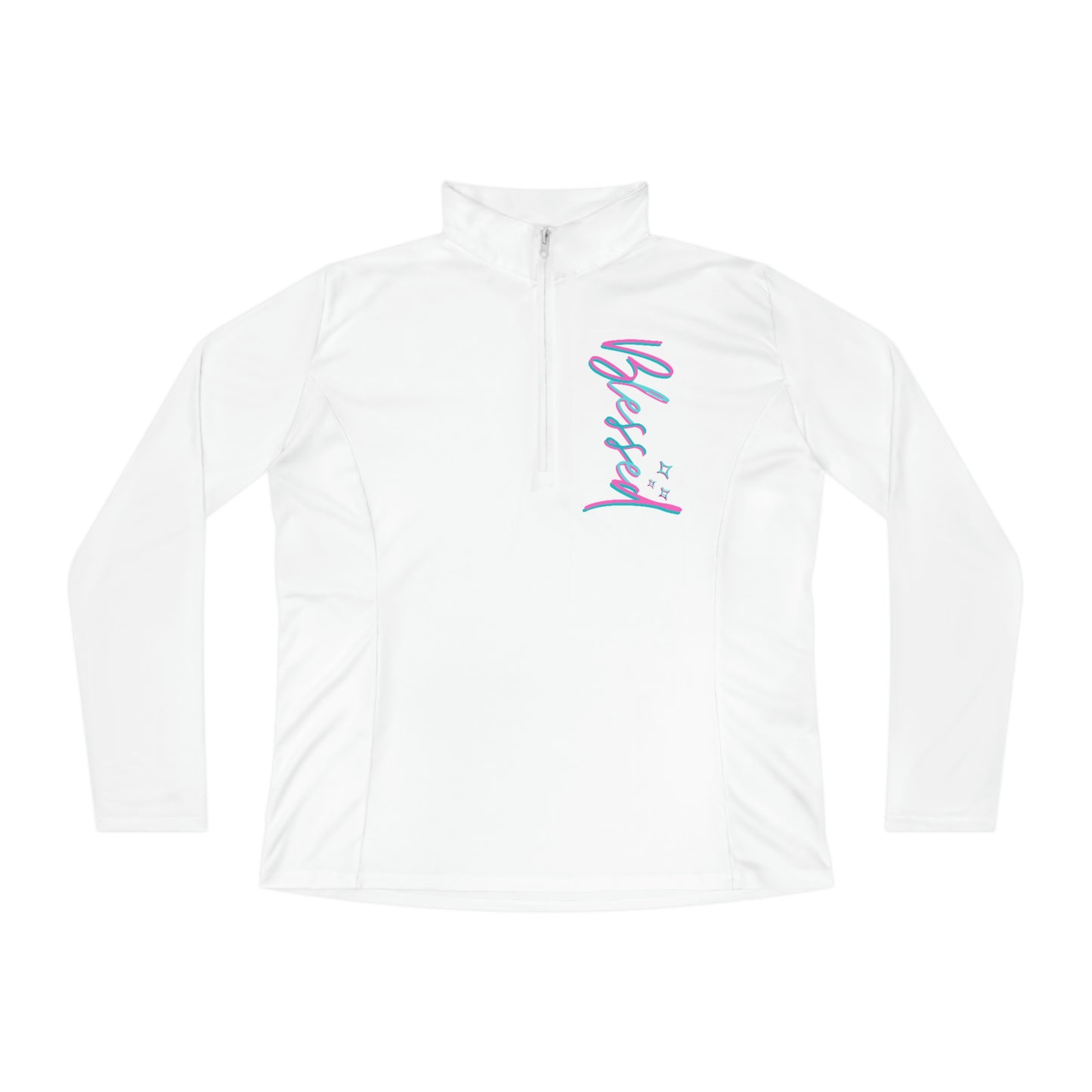 Blessed Quarter-Zip Pullover-Peaches n Cherries