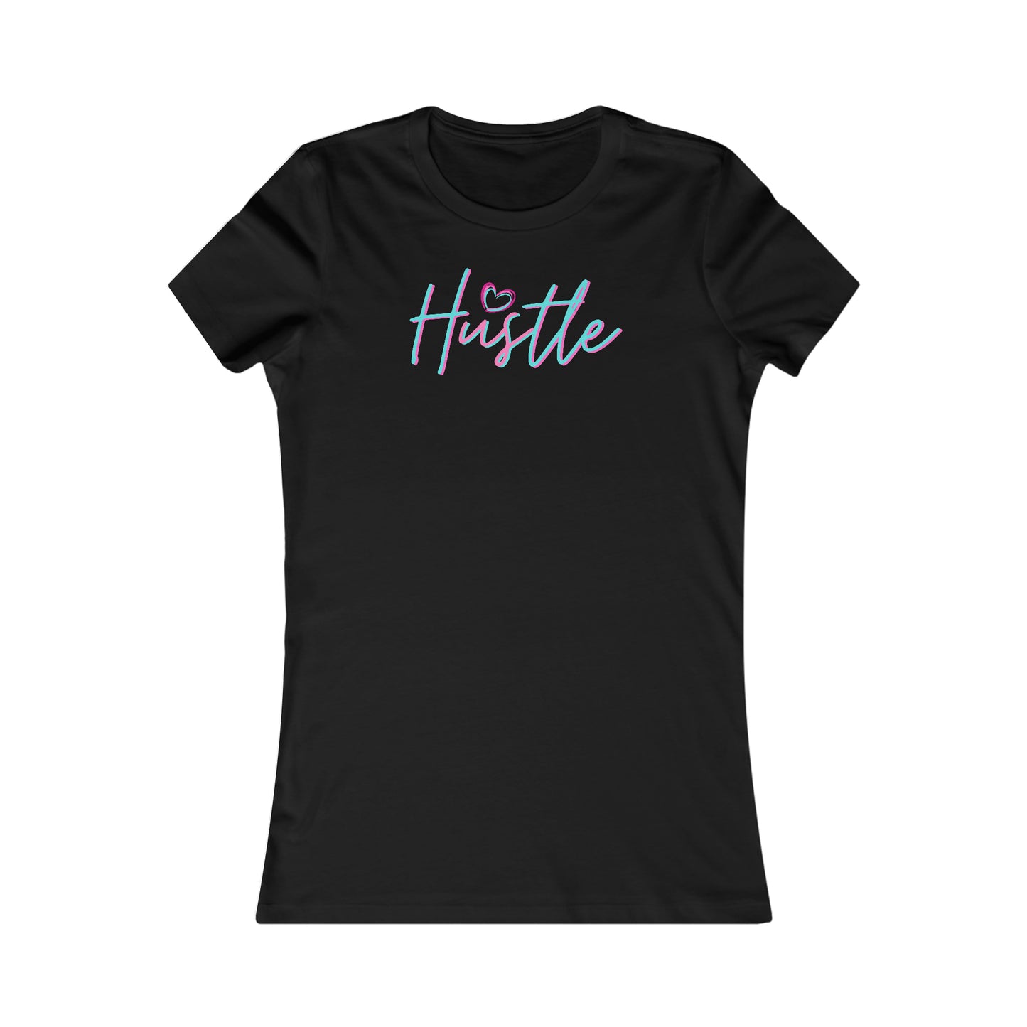 Hustle Slim Tee-Peaches n Cherries