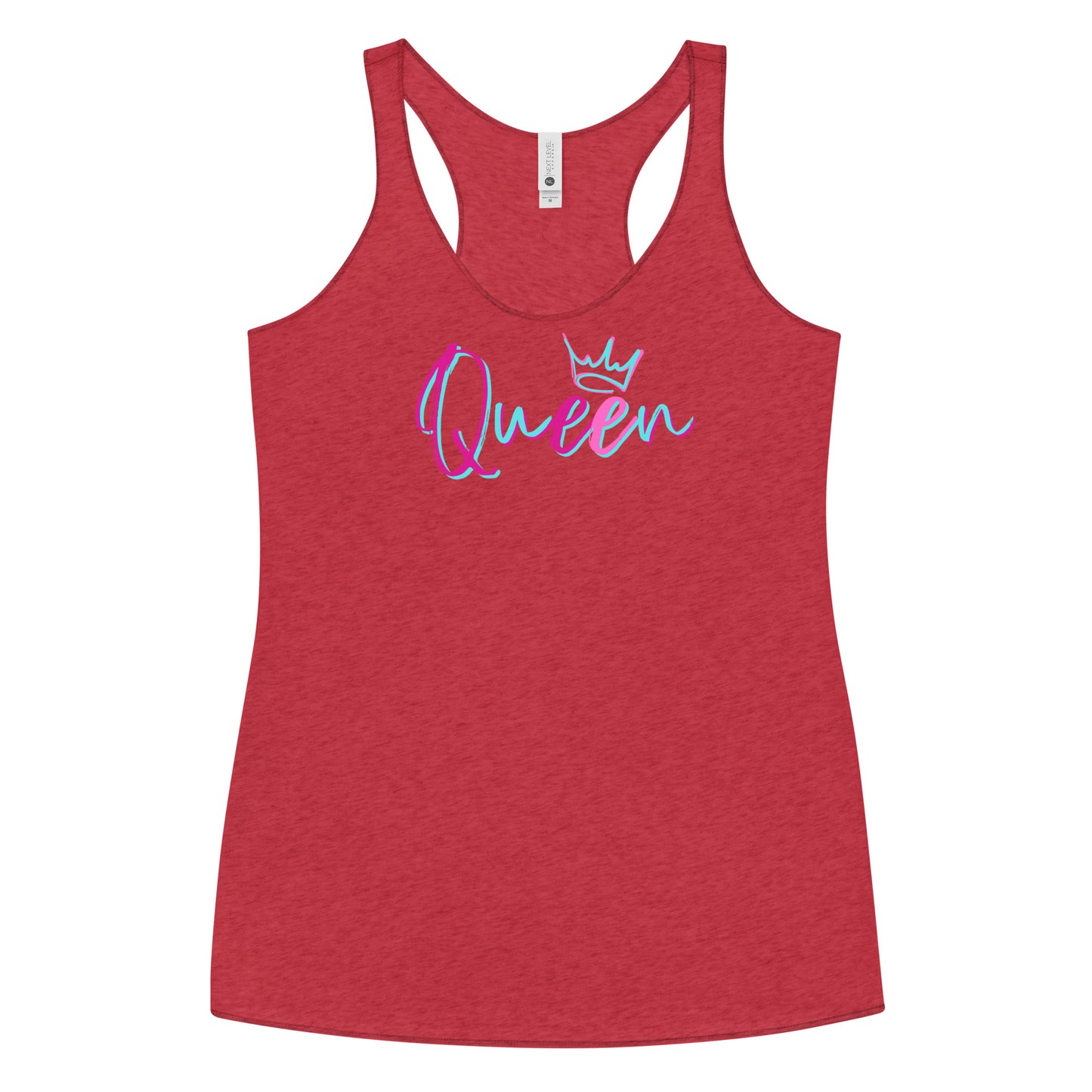 Queen Racerback Tank-Peaches n Cherries