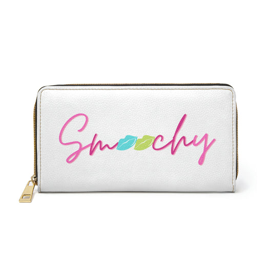 Smoochy White Leather Wallet