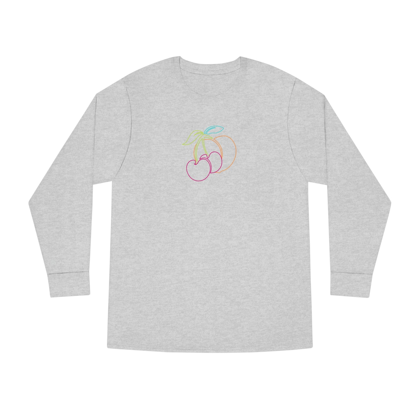 Fruitful Long Sleeve Crewneck-Peaches n Cherries