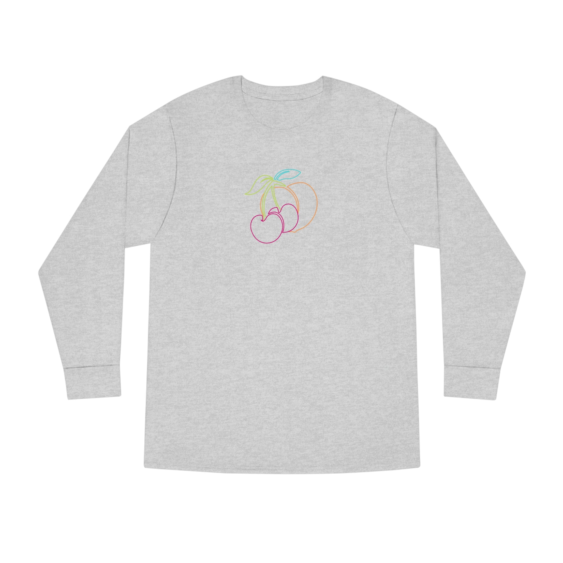 Fruitful Long Sleeve Crewneck-Peaches n Cherries