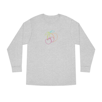 Fruitful Long Sleeve Crewneck-Peaches n Cherries