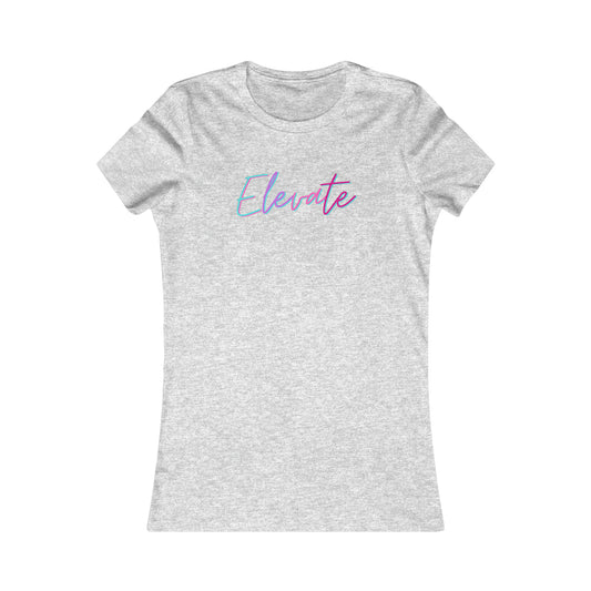 Elevate Slim Tee-Peaches n Cherries