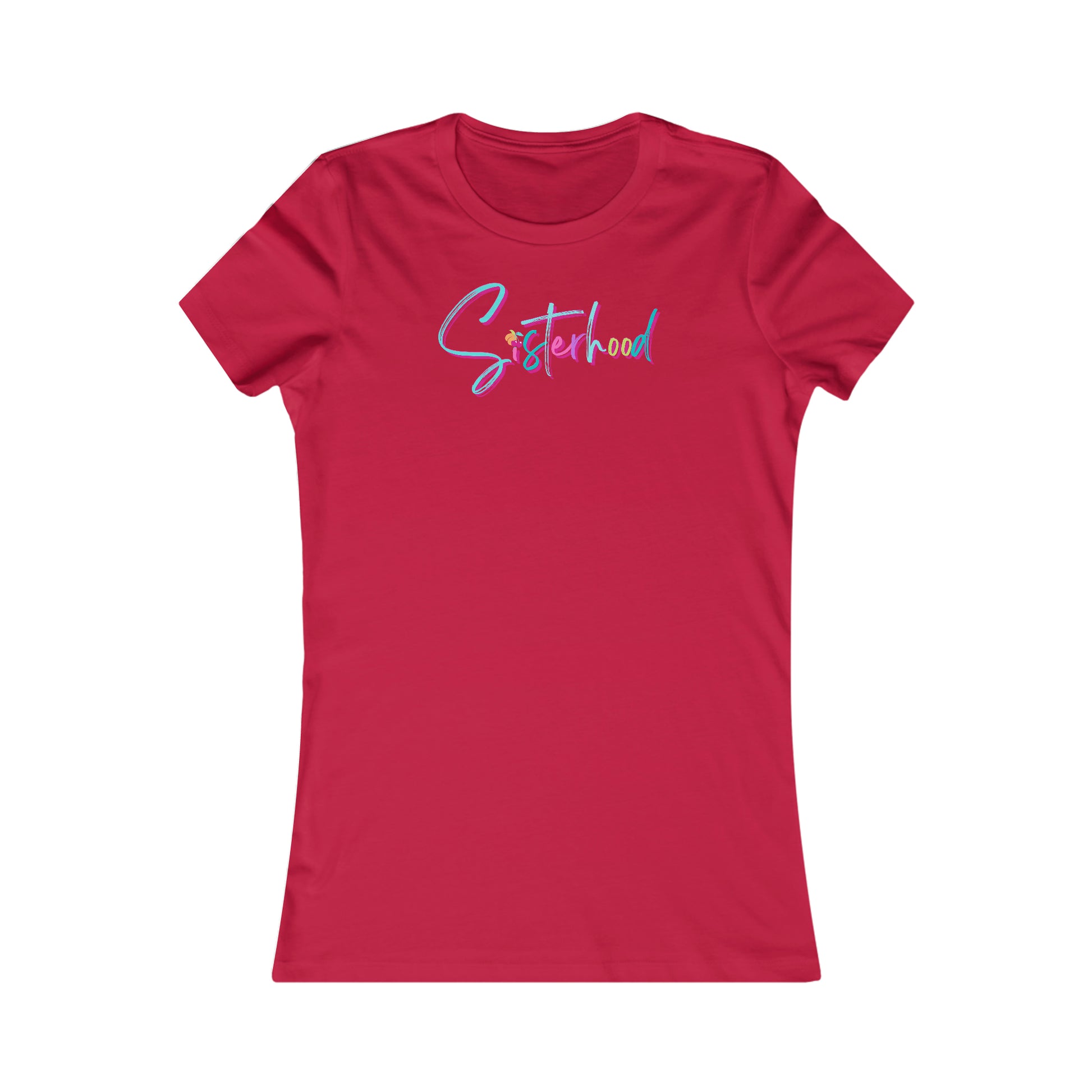 Sisterhood Signature Slim Tee-Peaches n Cherries