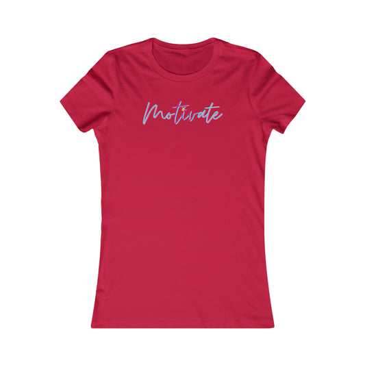 Motivate Slim Tee-Peaches n Cherries