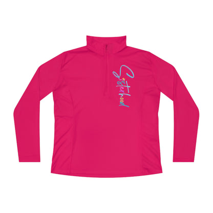 Sisterhood Signature Quarter-Zip Pullover-Peaches n Cherries