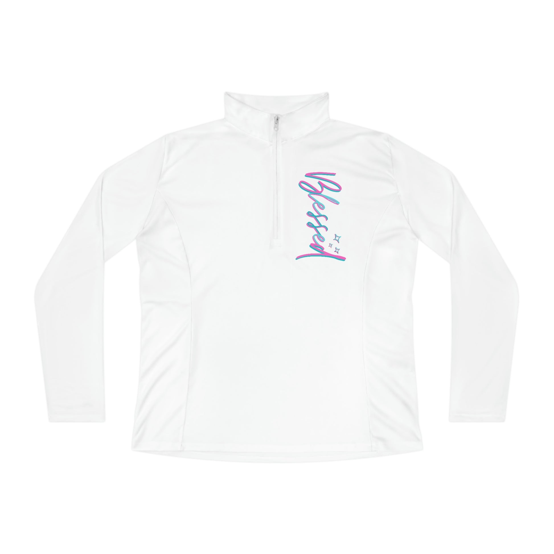 Blessed Quarter-Zip Pullover-Peaches n Cherries