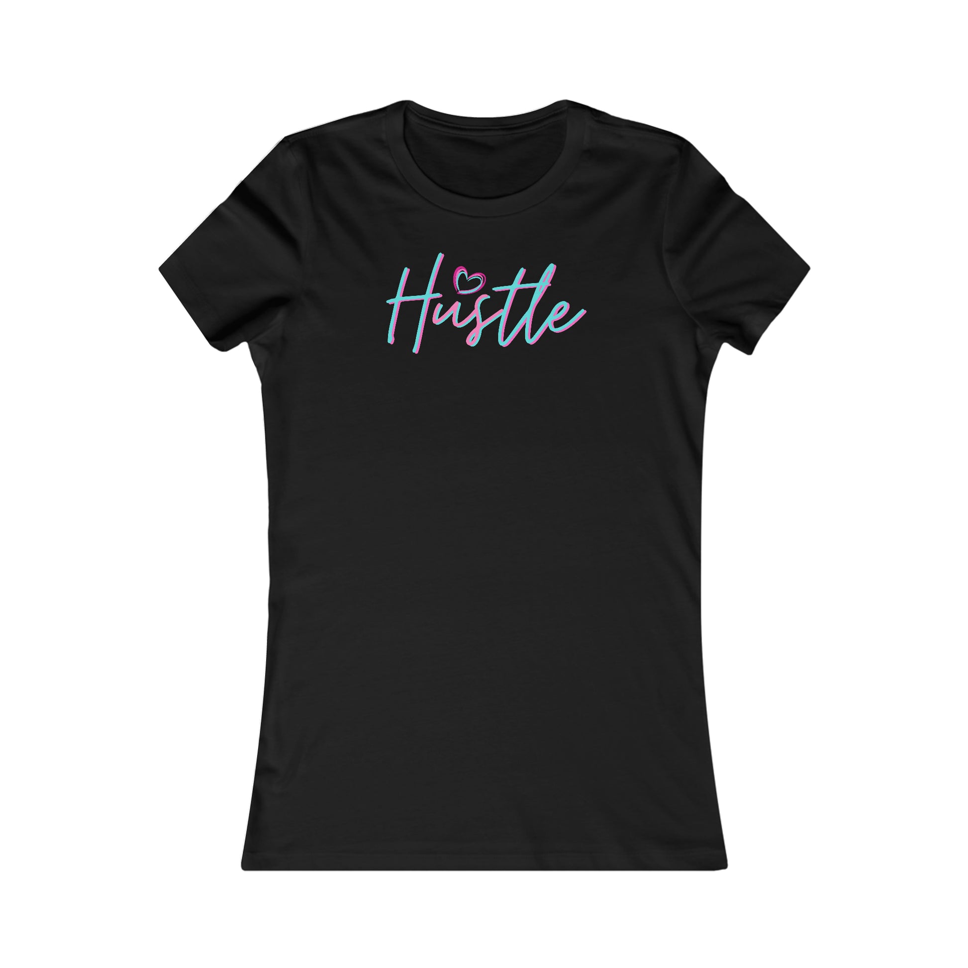 Hustle Slim Tee-Peaches n Cherries