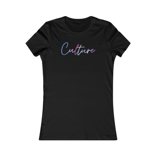 Culture Slim Tee-Peaches n Cherries