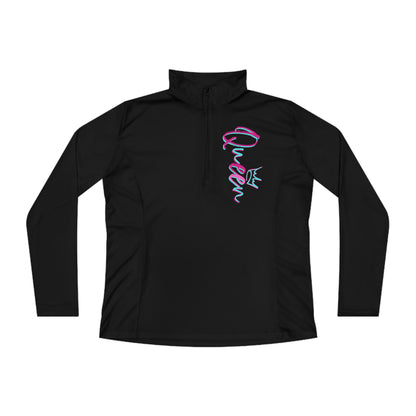 Queen Quarter-Zip Pullover-Peaches n Cherries