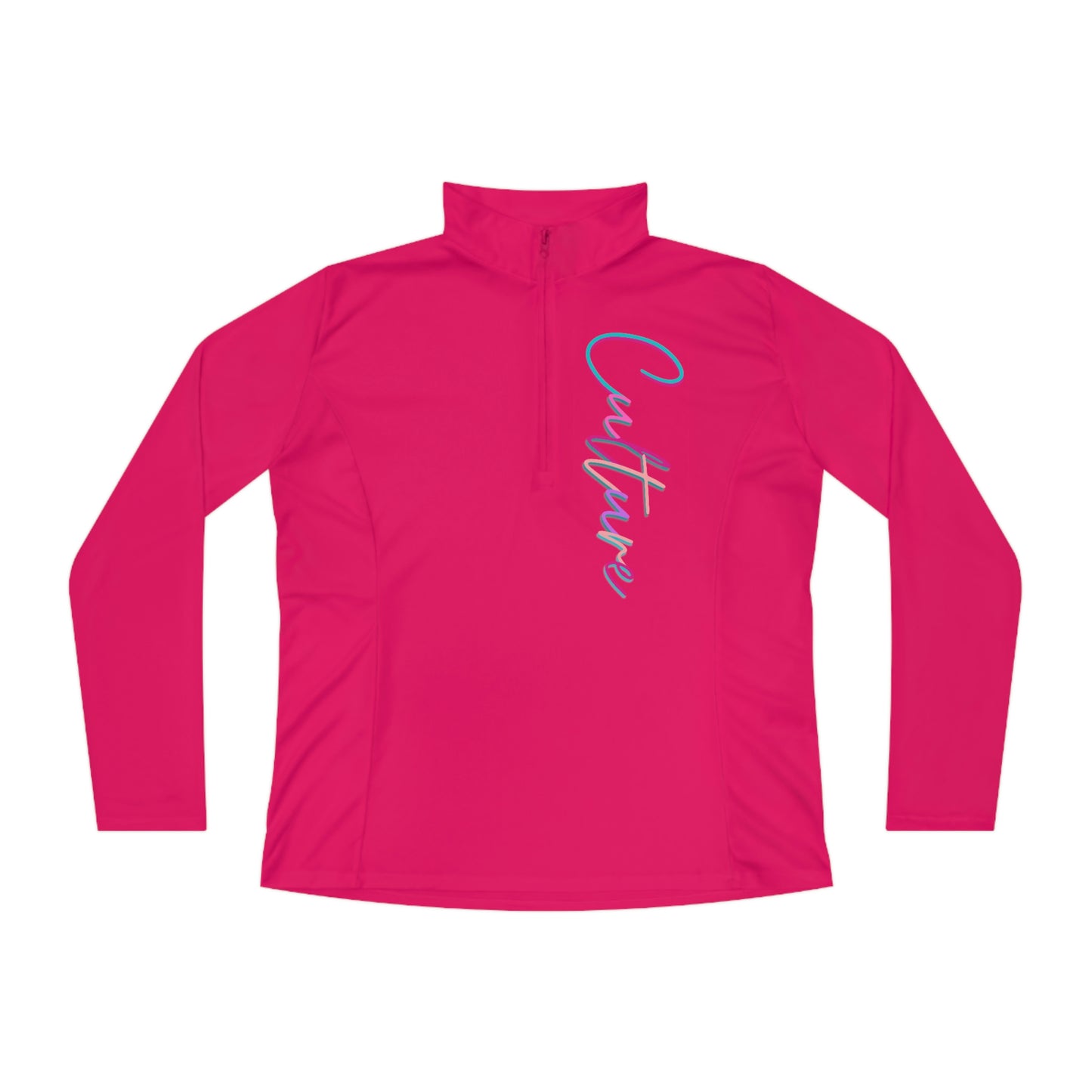 Culture Quarter-Zip Pullover-Peaches n Cherries