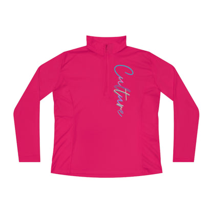 Culture Quarter-Zip Pullover-Peaches n Cherries