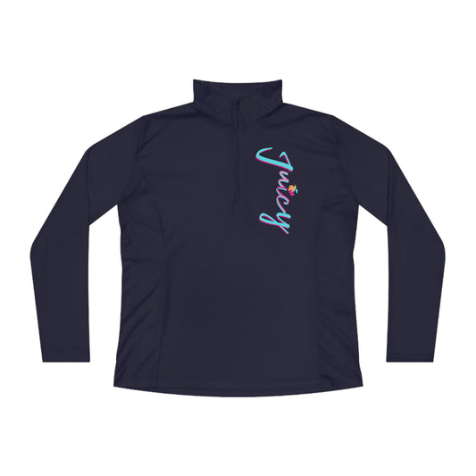 Juicy Quarter-Zip Pullover-Peaches n Cherries