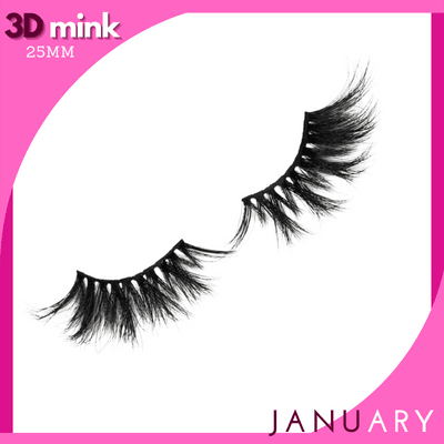 3D mink January-Peaches n Cherries