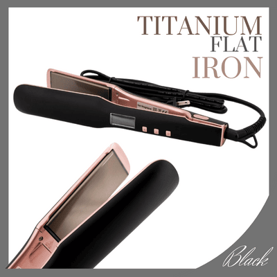 Titanium Flat Iron Black-Peaches n Cherries