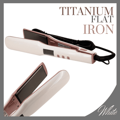 Titanium Flat Iron White-Peaches n Cherries