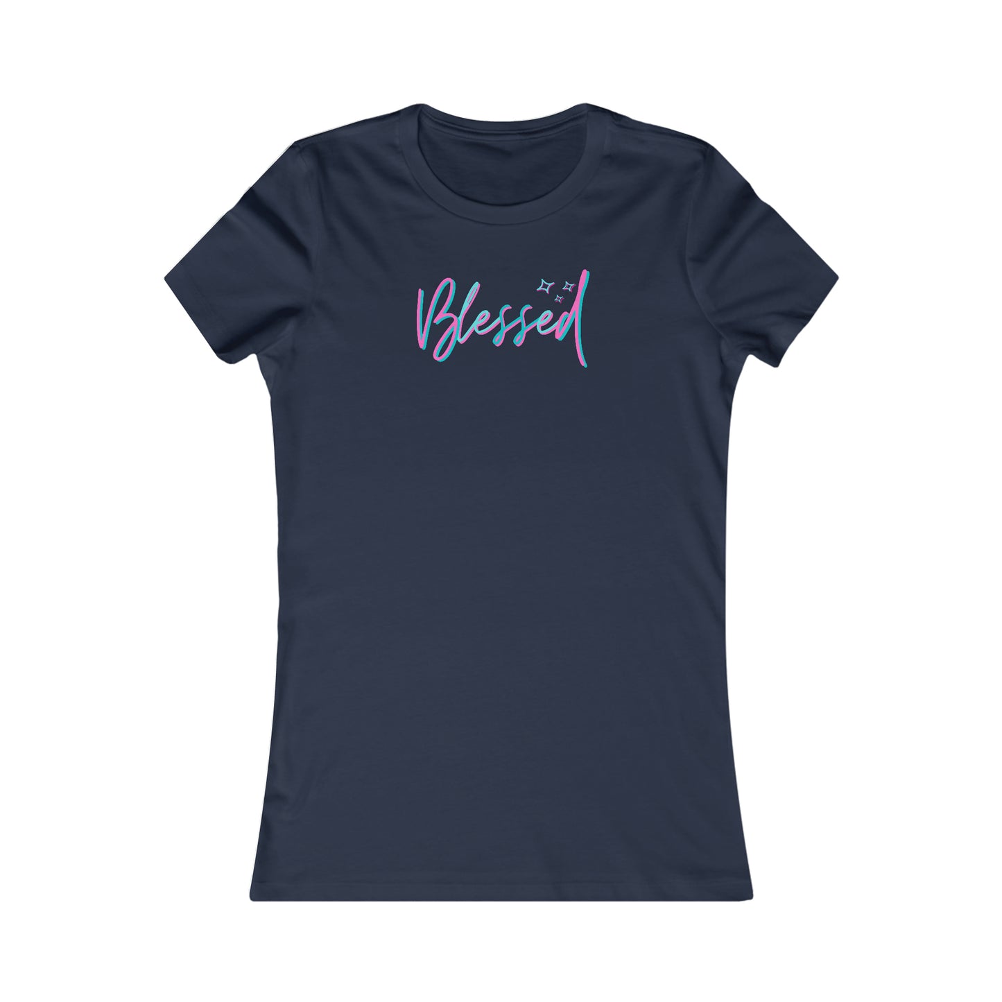 Blessed Slim Tee-Peaches n Cherries