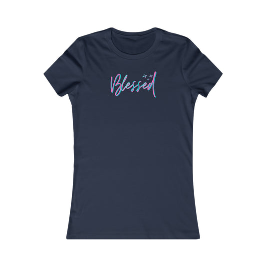 Blessed Slim Tee-Peaches n Cherries