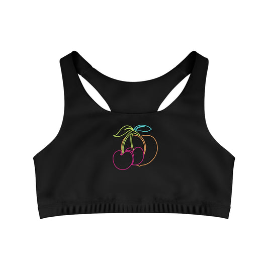 Fruitful Sports Bra-Peaches n Cherries