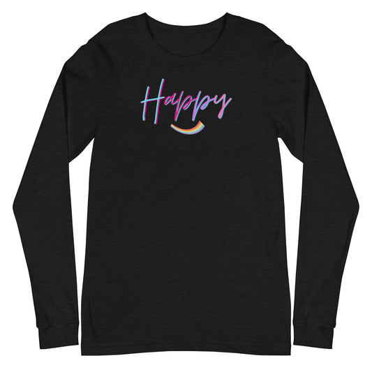 Happy Long Sleeve Shirt-Peaches n Cherries