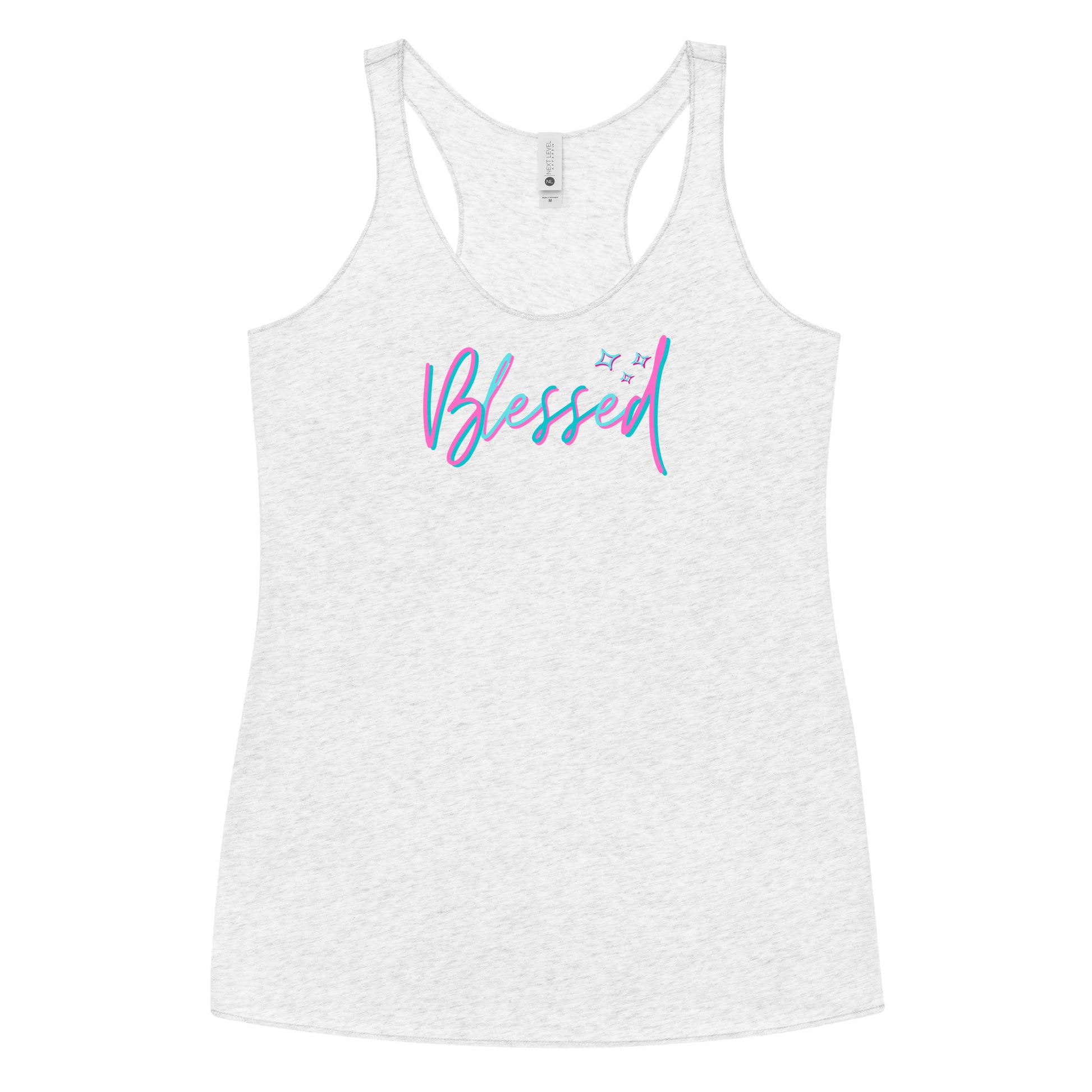 Blessed Racerback Tank-Peaches n Cherries