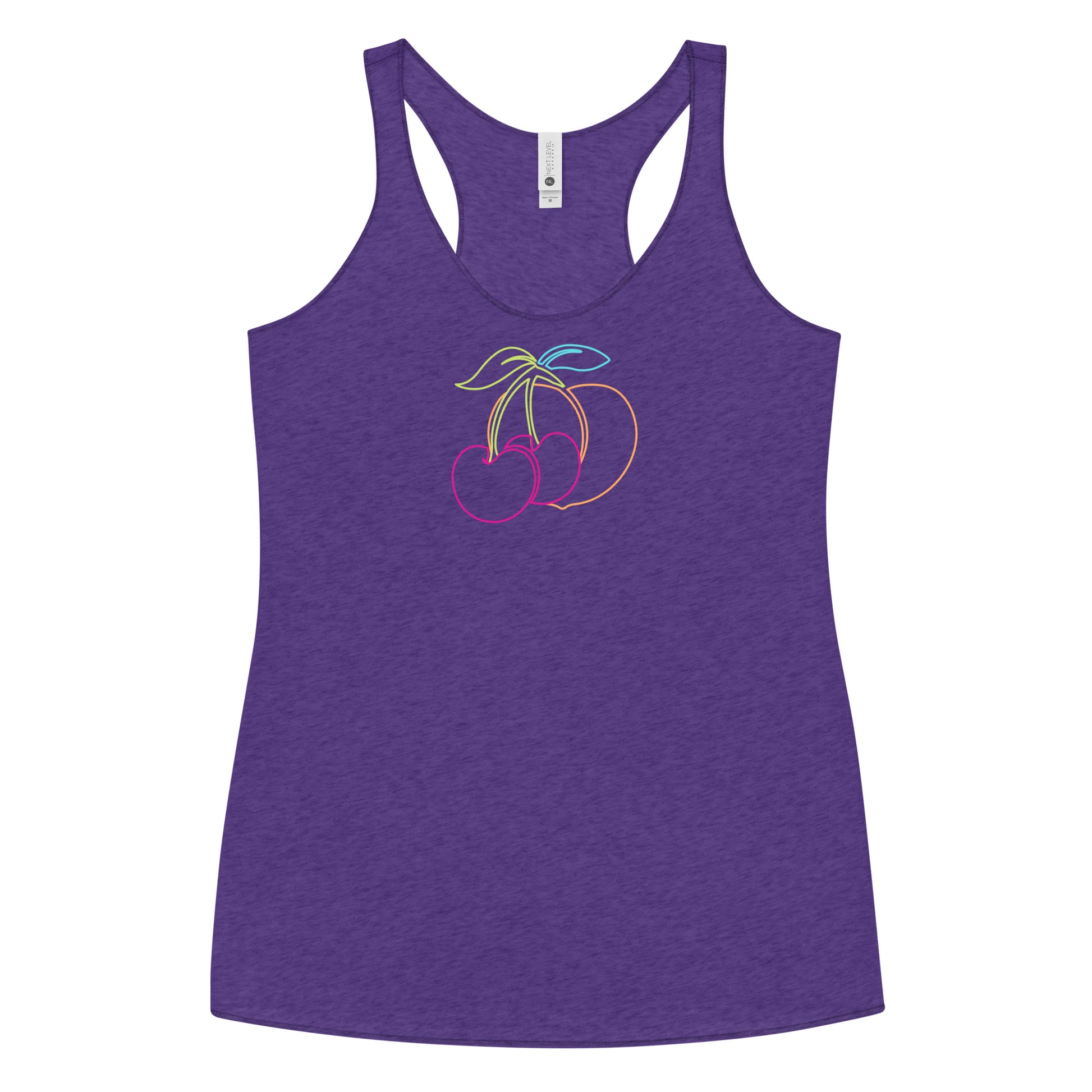 Fruitful Racerback Tank-Peaches n Cherries