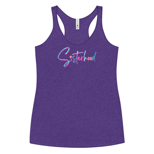 Sisterhood Racerback Tank-Peaches n Cherries