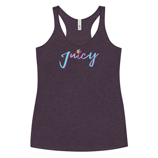 Juicy Racerback Tank-Peaches n Cherries