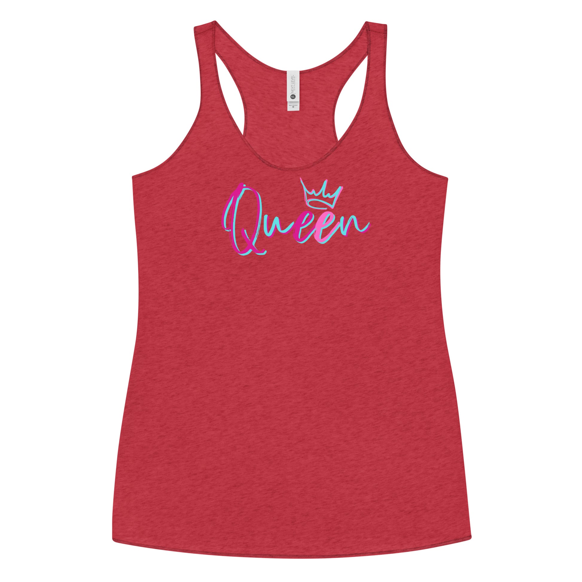 Queen Racerback Tank-Peaches n Cherries