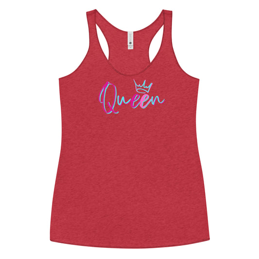 Queen Racerback Tank-Peaches n Cherries