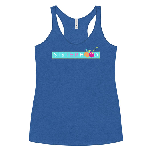 Sisterhood Racerback Tank-Peaches n Cherries