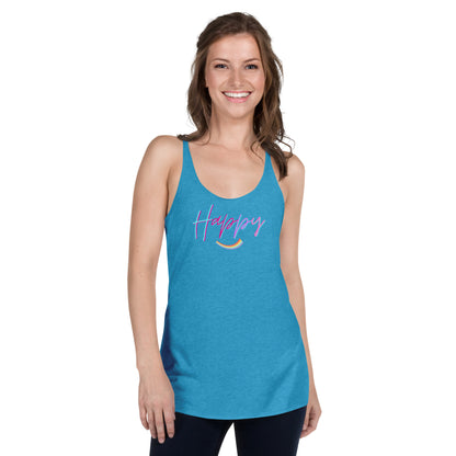 Happy Racerback Tank